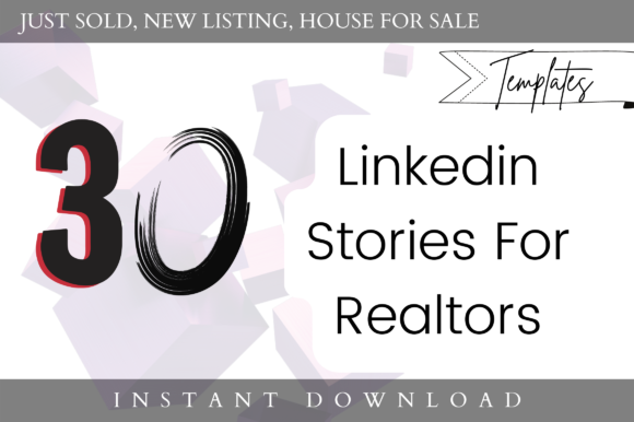 30 Linkedin Story Templates for Realtors Graphics Review