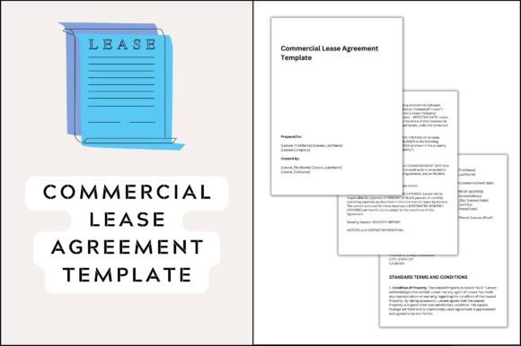 Commercial Lease Agreement Graphic Template Review