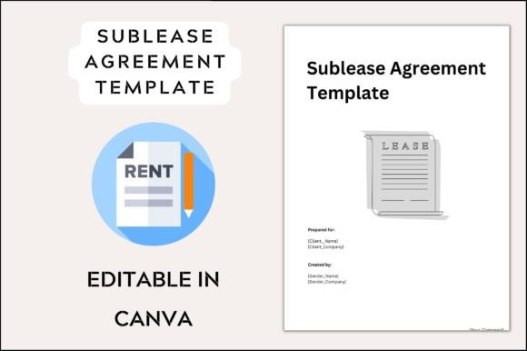Commercial Sublease Agreement Graphic Template Review