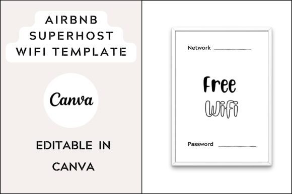 Editable Airbnb Superhost WIFI Template Review