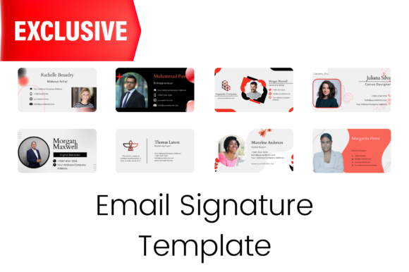 Editable Email Signature Templates: Graphics for Professional Publishing