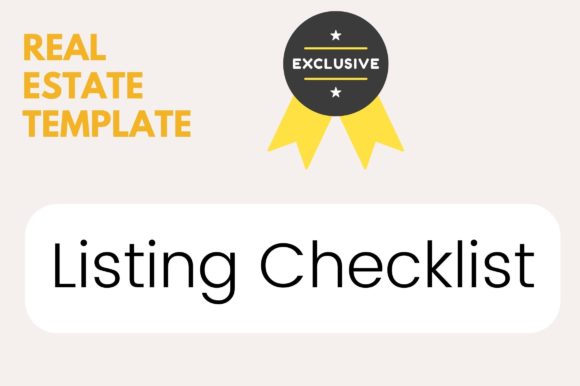 Editable Listing Checklist Template for Graphic Templates
