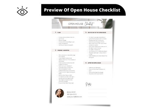 Free Open House Checklist Template: Graphics & Freebies for Publishers