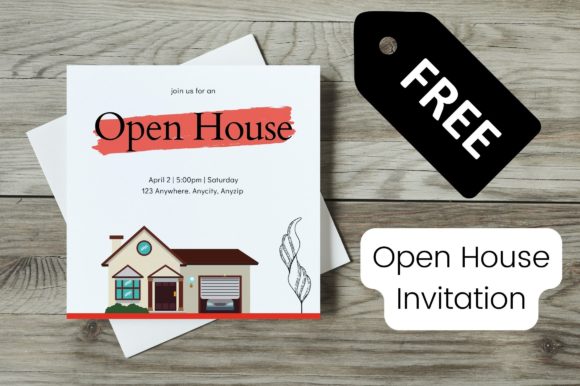Free - Open House Invitation: A Designer's Review of Graphics and Freebies