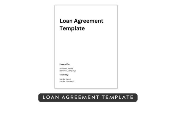 Loan Agreement Template PDF for Graphic Templates