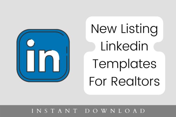 New Listing Linkedin Template Graphics for Handmade Brands