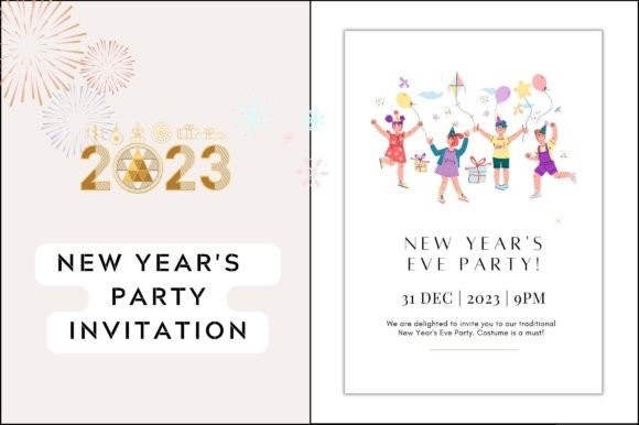 New Year s Party Invitation Graphics and Freebies for Publishers