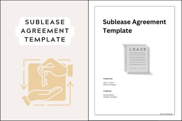Office Sublease Contract Template in Graphic Templates