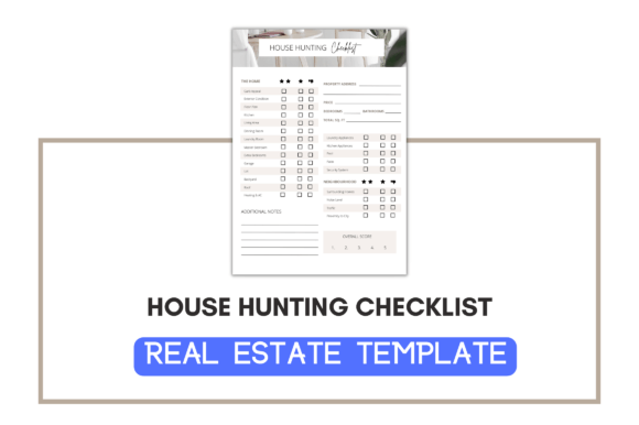 Premium House Hunting Checklist: Essential Graphics for Designers