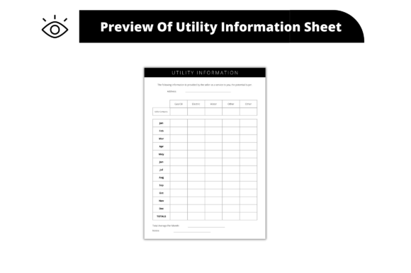 Premium Utility Information Sheet: Essential Graphics for Brand Identity