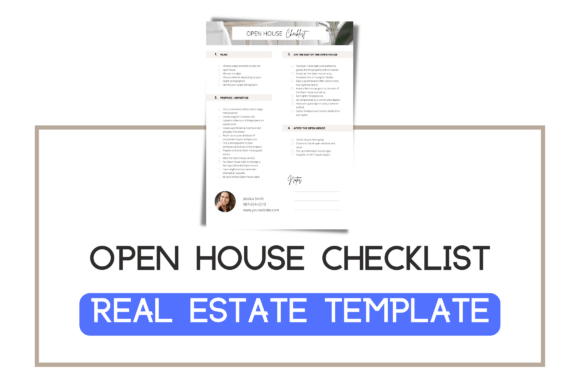 Printable Open House Checklist Template Graphics Review