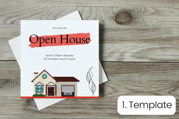 Printable Open House Invitation Graphics and Print Templates Review