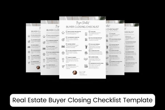 Real Estate Closing Checklist Template Graphics and Print Templates