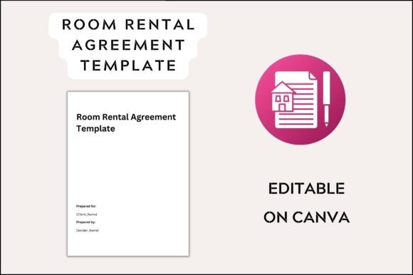 Room Rental Contract Graphic Template for Bloggers and Publishers